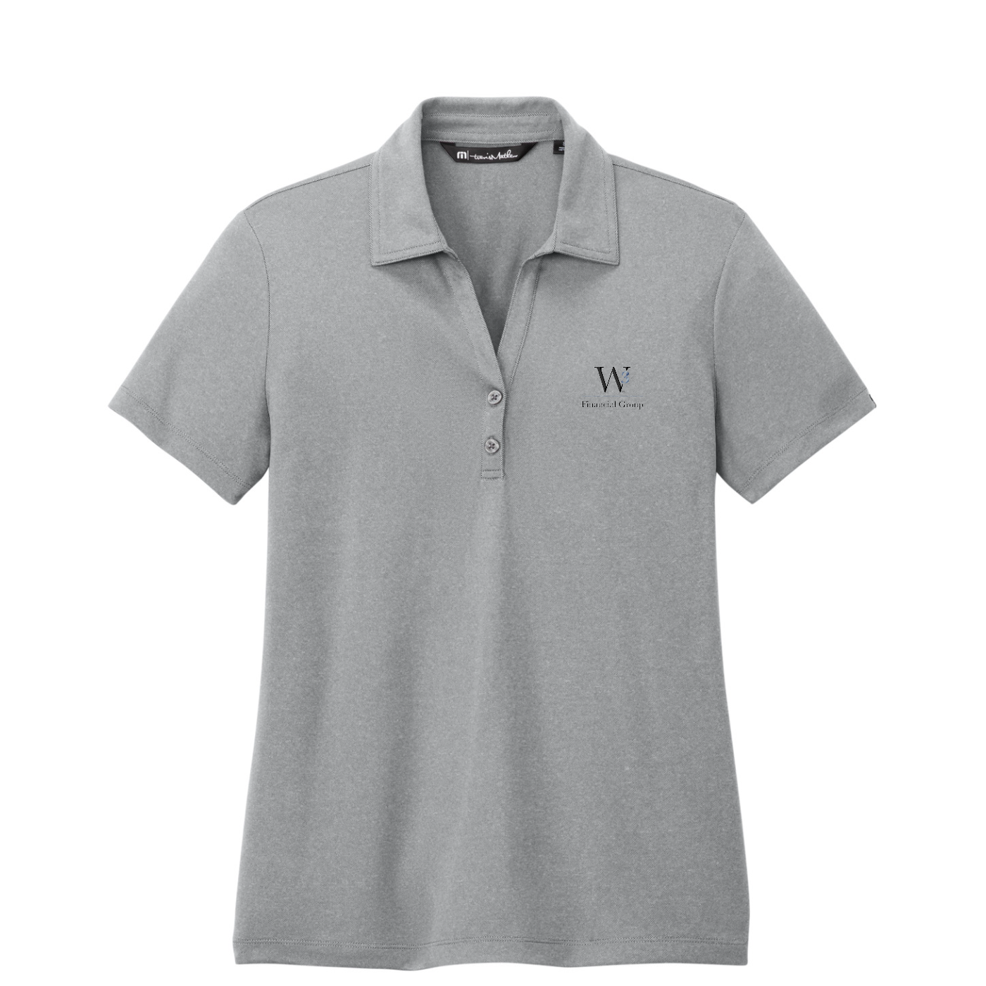 TravisMathew Women's Coto Performance Polo — Quiet Shade Grey Heather