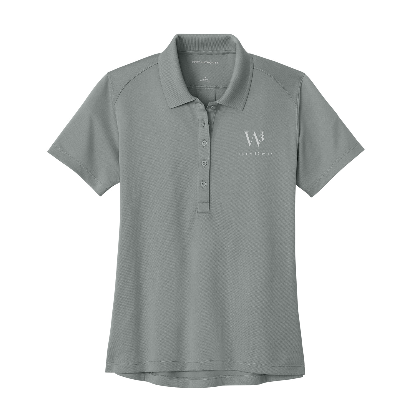 Port Authority Women's Wearever Performance Pique Polo — Gusty Grey