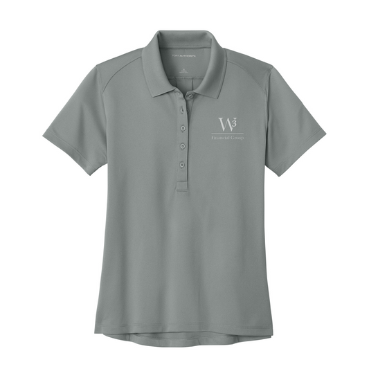 Port Authority Women's Wearever Performance Pique Polo — Gusty Grey