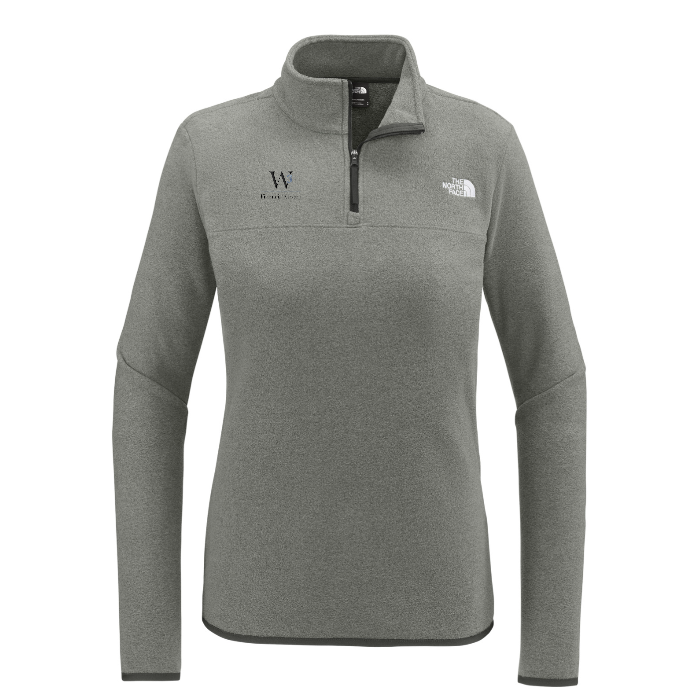 The North Face Women's Glacier 1/4-Zip Fleece — TNF Medium Grey Heather