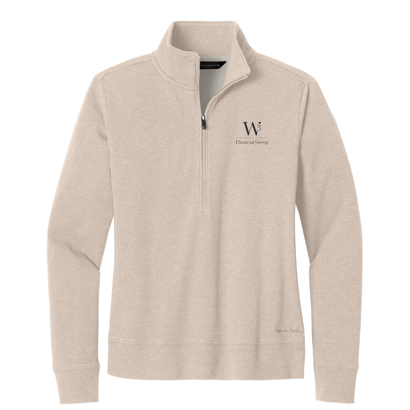 TravisMathew Women's Ocean Villa 1/4-Zip — Natural Heather