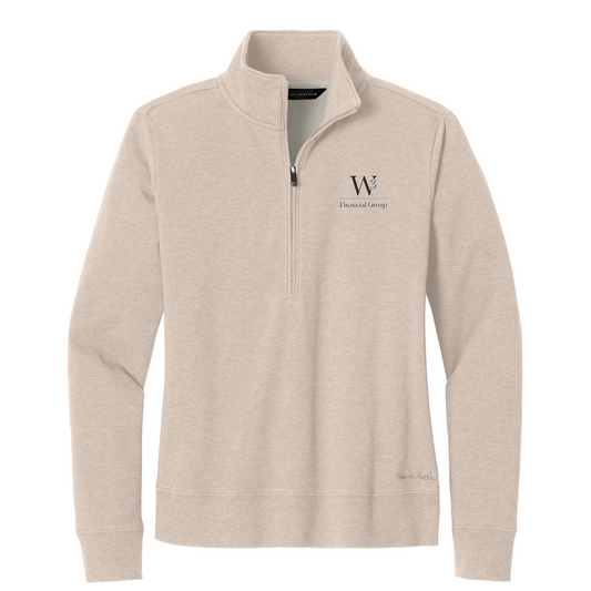 TravisMathew Women's Ocean Villa 1/4-Zip — Natural Heather