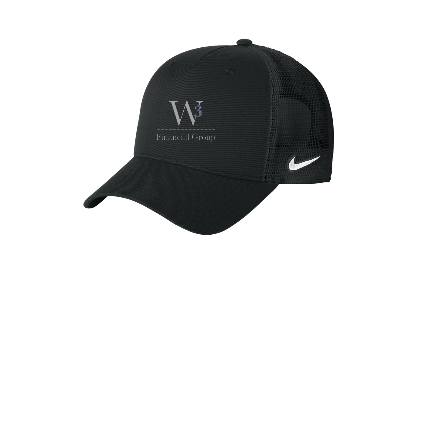 Nike Snapback Mesh Trucker Cap — Black/ Black