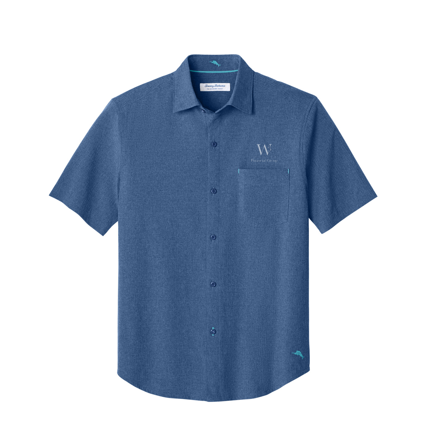 Tommy Bahama Sandy Point Short Sleeve Shirt — Classic Blue