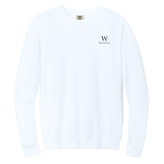 Comfort Colors® Lightweight Crewneck Sweatshirt -  Embroidered