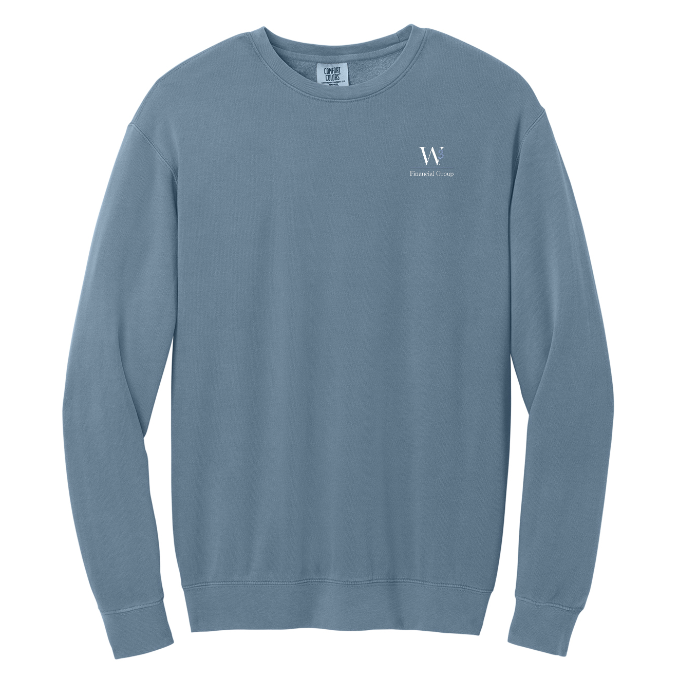 Comfort Colors® Lightweight Crewneck Sweatshirt -  Embroidered