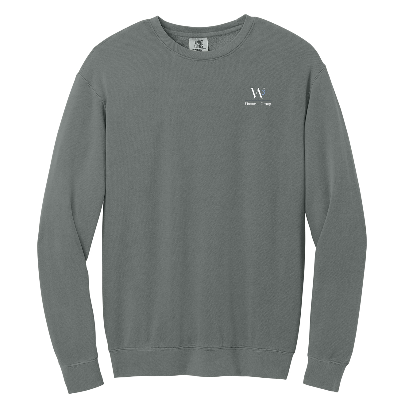 Comfort Colors® Lightweight Crewneck Sweatshirt -  Embroidered