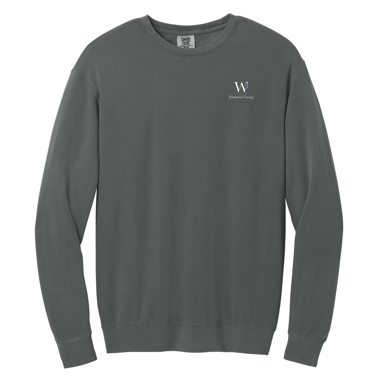 Comfort Colors® Lightweight Crewneck Sweatshirt -  Embroidered