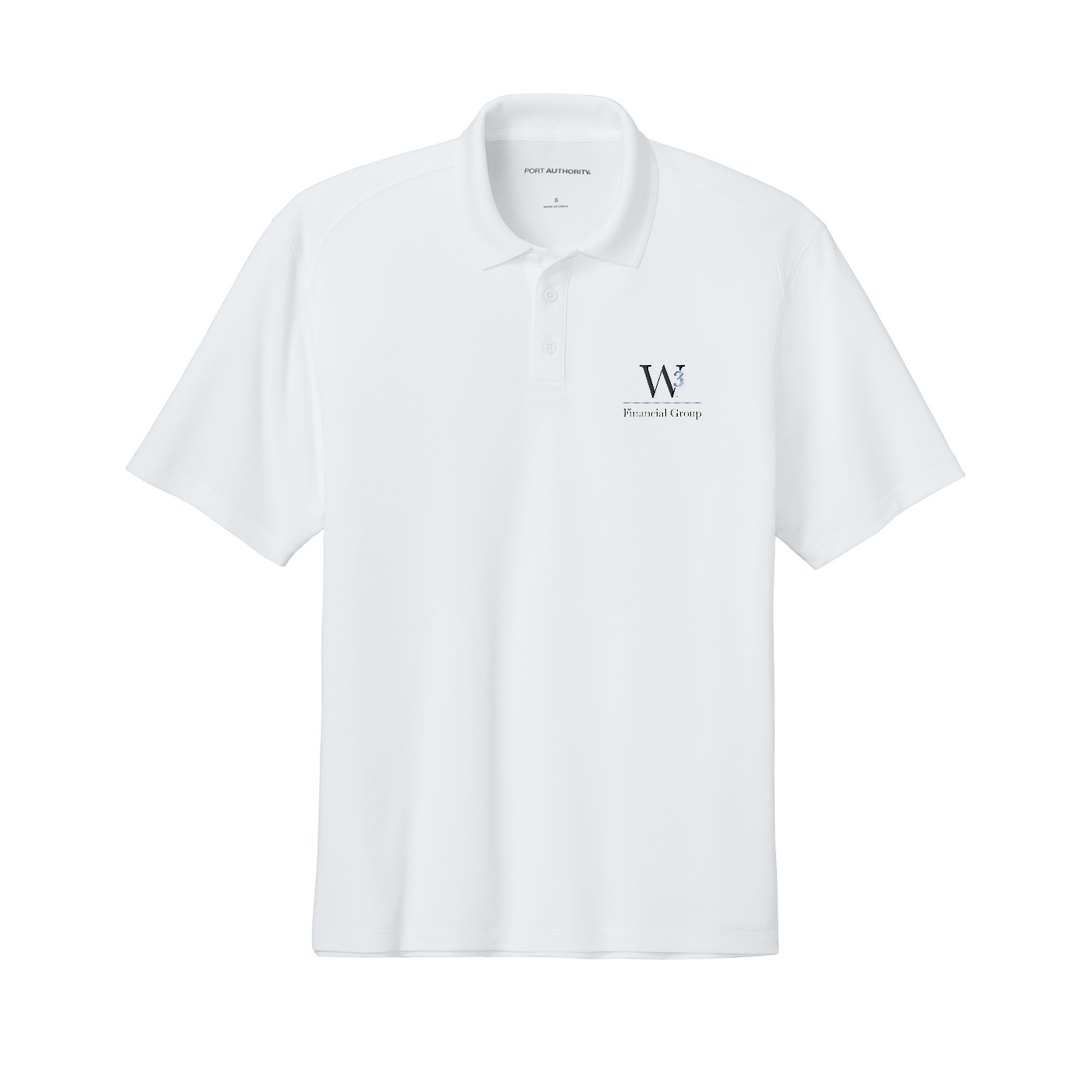 Port Authority Wearever Performance Pique Polo — White