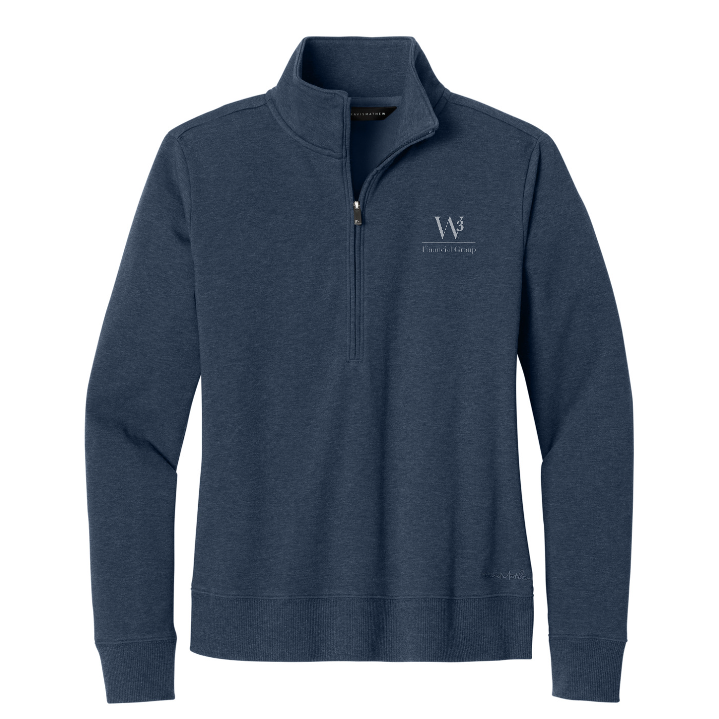 TravisMathew Women's Ocean Villa 1/4-Zip — Blue Heather