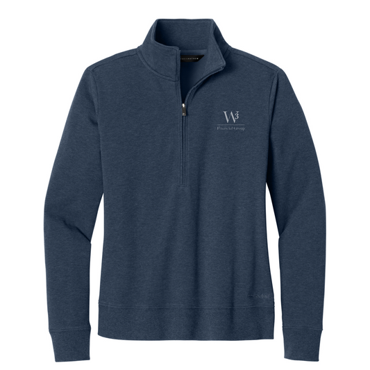 TravisMathew Women's Ocean Villa 1/4-Zip — Blue Heather