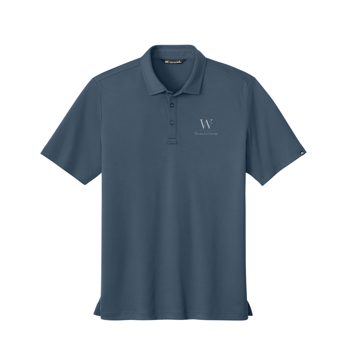 TravisMathew Coto Performance Polo — Vintage Indigo/ Black