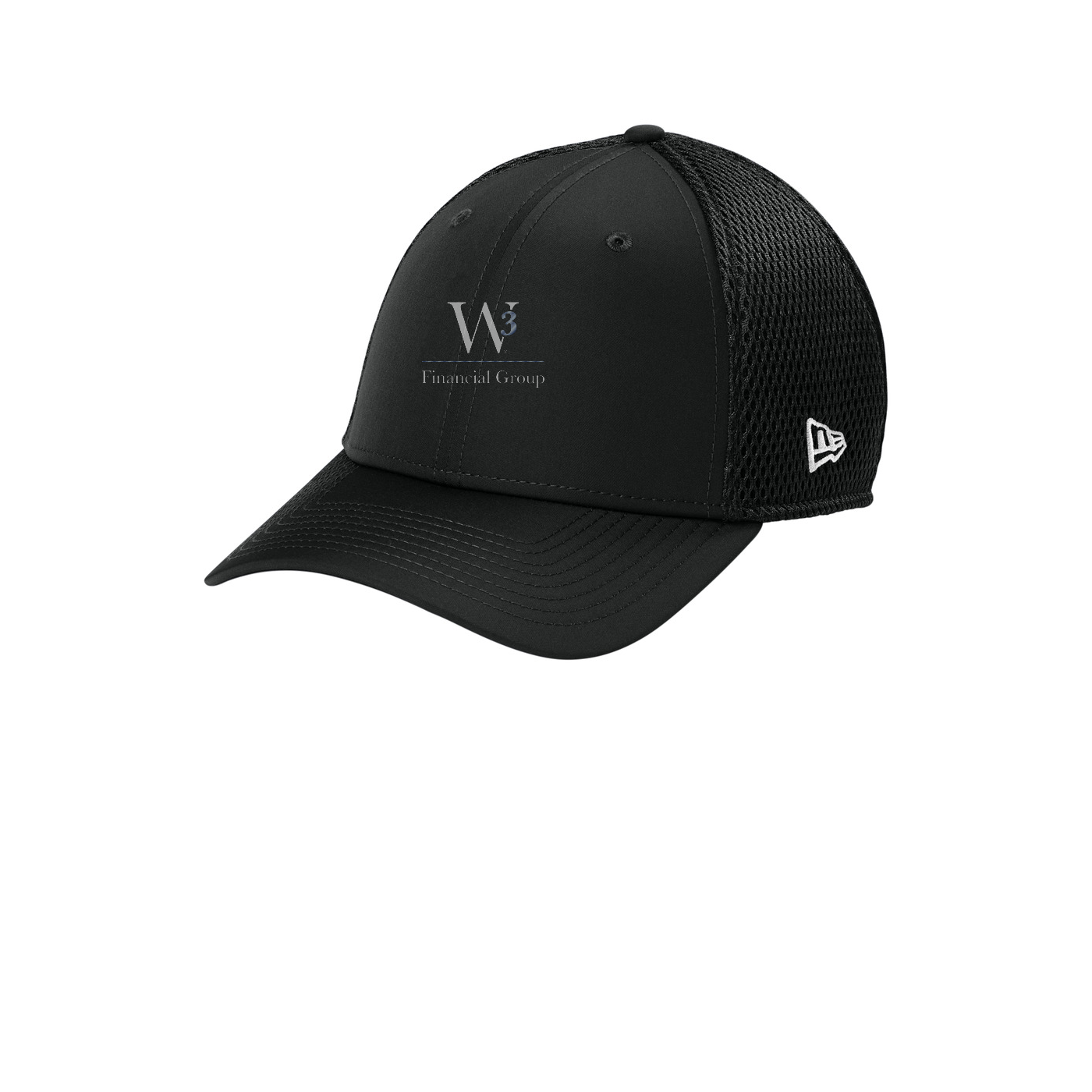 New Era 39THIRTY Performance Stretch Mesh Cap — Black
