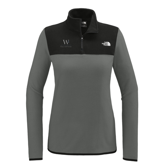 The North Face Women's Glacier 1/4-Zip Fleece — Asphalt Grey/ TNF Black